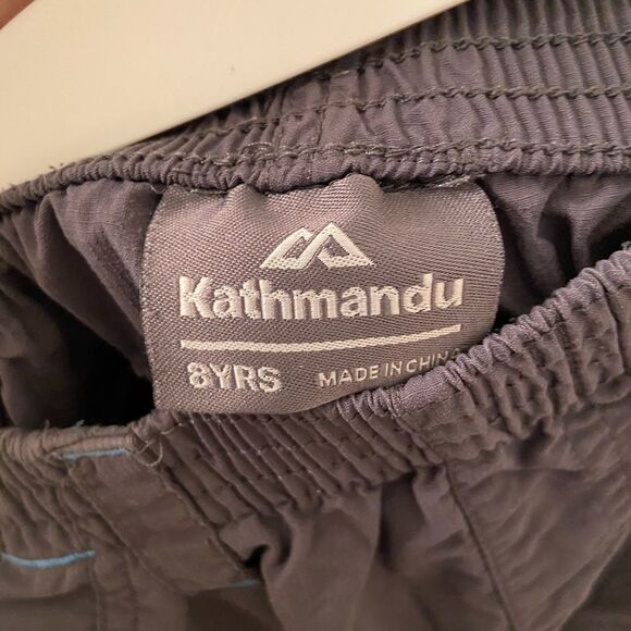 Kathmandu Boys Gray Nylon Elastic Waist Shorts Size 8 Years - Picture 2 of 4